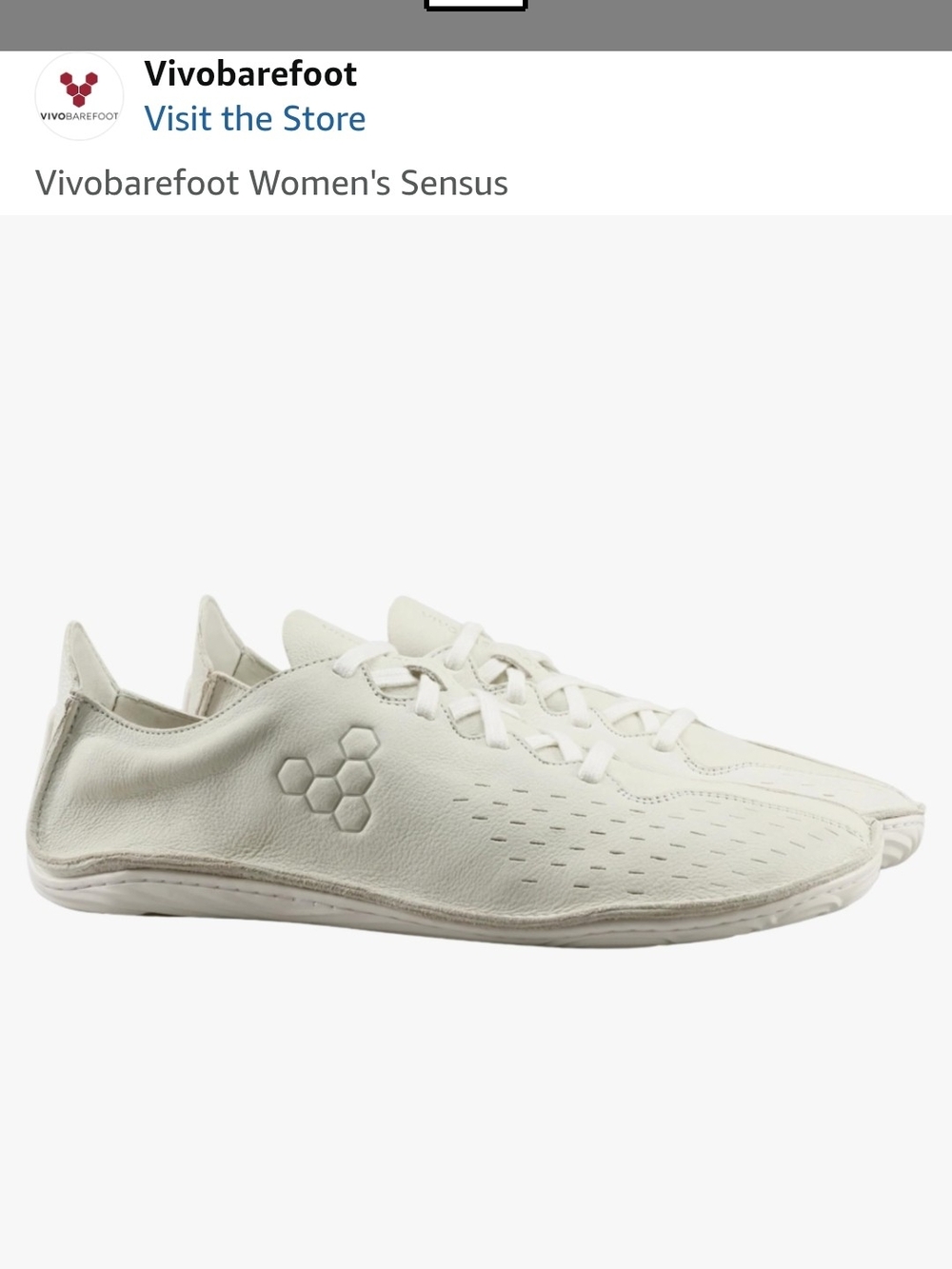 Vivo barefoot Women's Sensus Minimalist Sneaker in Off-White